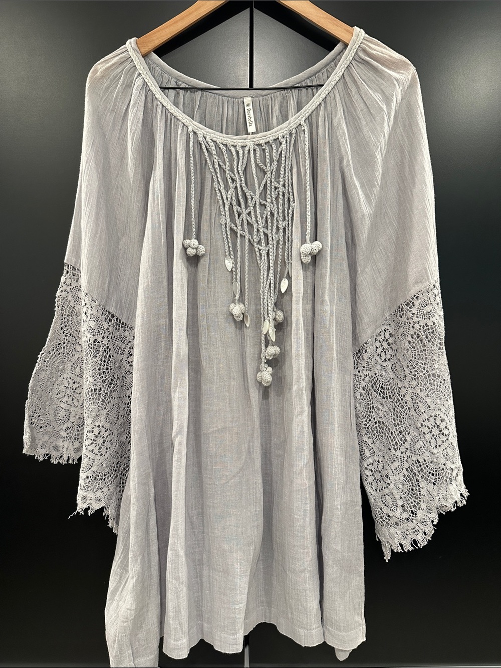 NEW Flora Bella Boho Cotton Gauze Montage Kaftan